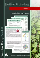 Vorschau - Arbeitsblätter - Genetik - Komplexe Übung - Covid-19 - Deckblatt