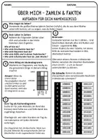 Vorschau - Mal- und Bastelvorlagen - Namensschild zum Kennenlernen (Mathe/Nawi) - Seite 2