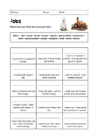Vorschau - Arbeitsblätter - Jobs: Vocabulary (English) - Seite 1
