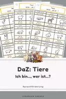 Vorschau - Spiele - DaZ: Ich bin … Wer ist … ? Tiere und Artikel - Deckblatt