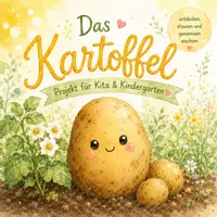 Vorschau - Bildkarten - Kartoffel – 8 Bewegungsspiele für Kindergarten, Kita & Vorschule | Herbstprojekt | Motorik | Erntezeit - Deckblatt