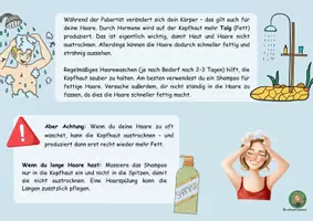 Vorschau - Präsentationen/Tafelbilder - Tipps und Tricks zur Körperpflege in der Pubertät - Infokarten mit Fallbeispielen - Seite 1