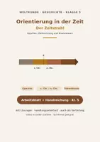 Vorschau - Stundenentwürfe - Orientierung in der Zeit – Zeitstrahl, Epochen & Zeitrechnung | Geschichte - Deckblatt