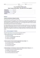 Vorschau - Arbeitsblätter - Praktische Philosophie Test Klasse 7/8: Tierwohl, Fleischkonsum & Verantwortung - Seite 1