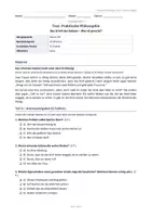 Vorschau - Arbeitsblätter - Praktische Philosophie Test Klasse 7/8: Gerechtigkeit & das Urteil des Salomo - Seite 1