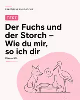 Vorschau - Arbeitsblätter - Praktische Philosophie Test Klasse 5/6: Fairness, Rücksicht & Goldene Regel - Deckblatt