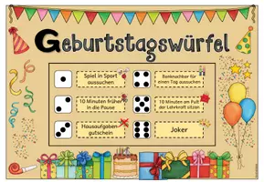 Vorschau - Spiele - Geburtstagswürfel + Gutscheinkarten (Klasse 1-4) #schulstartbyextraklasse - Seite 3