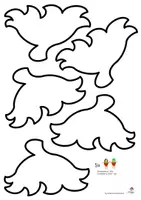 Vorschau - Mal- und Bastelvorlagen - Erdbeer-Wichtel Fensterbild: Bastelvorlage für den Kunstunterricht Klasse 1-4 (Fensterdeko Frühling & Sommer / Obst & Früchte) - Seite 2