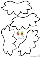Vorschau - Mal- und Bastelvorlagen - Erdbeer-Wichtel Fensterbild: Bastelvorlage für den Kunstunterricht Klasse 1-4 (Fensterdeko Frühling & Sommer / Obst & Früchte) - Seite 3