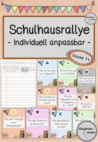 Vorschau - Spiele - Schulhausrallye zum Schuljahresstart - flexibel anpassbar - Deckblatt
