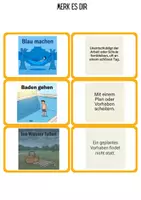 Vista previa - Hojas de trabajo - Alemán: Recuérdalo: juego en parejas (desde B1, expresiones idiomáticas) - página 2