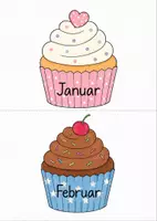Vorschau - Präsentationen/Tafelbilder - Geburtstagskalender - Cupcakes - Seite 2