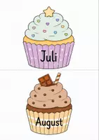 Vorschau - Präsentationen/Tafelbilder - Geburtstagskalender - Cupcakes - Seite 3