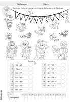 Vorschau - Arbeitsblätter - Zahlenraum 1000 | Rechenspuren | Fasching | Karneval - Seite 2