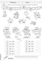 Vorschau - Arbeitsblätter - Zahlenraum 1000 | Rechenspuren | Fasching | Karneval - Seite 3