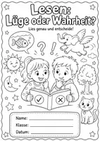 Vorschau - Spiele - Lesen und sortieren Lüge oder Wahrheit - Deckblatt