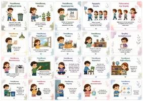 Προεπισκόπηση - Flashcards - Πακέτο Εκπαιδευτικού Υλικού – Οργάνωση, Διακόσμηση & Συναισθήματα - Σελίδα 1