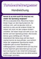 Vorschau - Arbeitsblätter - Aufgaben für Turnbeutelvergesser Klasse 3+4 Sport - Seite 1