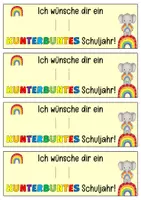 Vorschau - Anderer Materialtyp - Willkommensgruß Klassentier Elefant Regenbogen - Seite 1