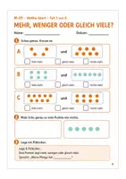 Vorschau - Stundenentwürfe - Mathe Klasse 1: Mengen vergleichen – mehr, weniger, gleich - Seite 2