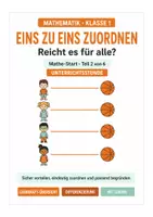 Vorschau - Stundenentwürfe - Mathe Klasse 1: Eins-zu-eins-Zuordnung – für alle genug? - Deckblatt