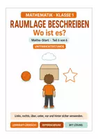 Vorschau - Stundenentwürfe - Mathe Klasse 1: Mengen, Zählen, Muster & Raumlage – Paket - Seite 1