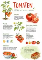 Vorschau - Arbeitsblätter - Lernposter + Arbeitsblatt "Tomate" + Onlineübung & MP3 + Mindmap + Infografik - Deckblatt