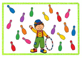 Voorbeeld - Juf Do - Circus Kegels Kleuren - Pagina 2