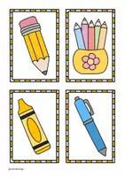 Vorschau - Mal- und Bastelvorlagen - Schatzsuche zum Schulanfang - Bewegungsaktivität für Kinder - Seite 3