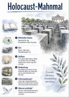 Vorschau - Arbeitsblätter - Lernposter + Arbeitsblatt "Holocaust-Mahnmal" + Onlineübung & MP3 + Infografik - Deckblatt