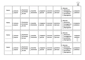 anteprima - Materiale di supporto/inclusione - Analisi grammaticale facile: strumenti compensativi - Pagina 2