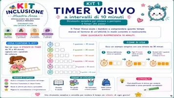 anteprima - Materiale di supporto/inclusione - Timer visivo per rendere il tempo concreto - Pagina di copertina