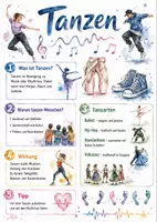 Vorschau - Arbeitsblätter - Lernposter + AB mit Fragen zum Thema "Tanzen" + Lösungsblatt + Mindmap + Infografik - Deckblatt