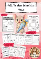 Vorschau - Arbeitsblätter - Mäuseklasse Heft Einschulung Maus Schulanfang - Deckblatt