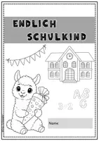Vorschau - Arbeitsblätter - Alpakaklasse Heft Einschulung Alpaka Schulanfang - Seite 1