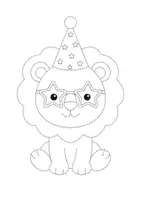 Vorschau - Mal- und Bastelvorlagen - Prickelbilder Lustiger Party-Zoo – Kunst / Werken - Seite 1