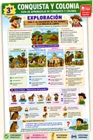 Vista previa - Unidades / Secuencias / Situaciones de Aprendizaje - Conquista y Colonia | Ciencias Sociales | 3.º de Primaria - Portada