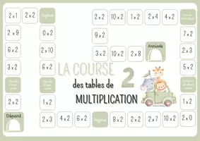 Aperçu - Jeux - La course des tables 2, 5 et 10 - Page de couverture