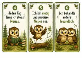 Vorschau - Poster - Affirmationen Türschilder - Klassentier Eule - Seite 2