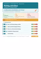 Vorschau - Arbeitsblätter - Deutsch 6 Realschule - Rechtschreibung - Deckblatt