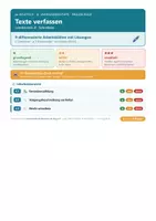 Vorschau - Arbeitsblätter - Deutsch 6 Realschule - Texte verfassen - Deckblatt