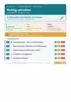 Vorschau - Arbeitsblätter - Deutsch 7 Realschule - Rechtschreibung - Deckblatt