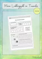 Vorschau - Arbeitsblätter - Meine Lieblingszahl im Tausender - Deckblatt