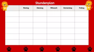 Vorschau - Anderer Materialtyp - Löwenklasse Stundenplan Grundschule - Seite 2