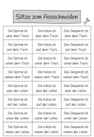 Vorschau - Arbeitsblätter - Präpositionen üben – Halloween | Deutsch | Satzkarten, Bildkarten & Bingo (über, unter, auf, neben) - Seite 3