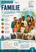 Vorschau - Arbeitsblätter - Familie in verschiedenen Kulturen - Kapitel 5 - Deckblatt
