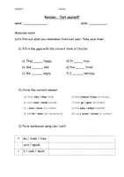 Vorschau - Arbeitsblätter - Diagnosebogen Englisch am Anfang der 6 - Deckblatt