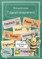 Vorschau - Poster - Bienenklasse Materialpaket – Klassenzimmer Deko Grundschule Klasse 1 | Klassentier Biene | Classroom Management | Organisation & Einschulung - Seite 1