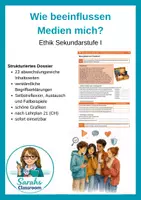 Vorschau - Unterrichtsreihen - Ethik: Wie beeinflussen Medien mich? - Deckblatt