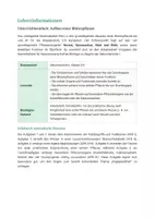 Vorschau - Stundenentwürfe - Biologie: Aufbau einer Blütenpflanze - Klasse 5/6 - Seite 1
